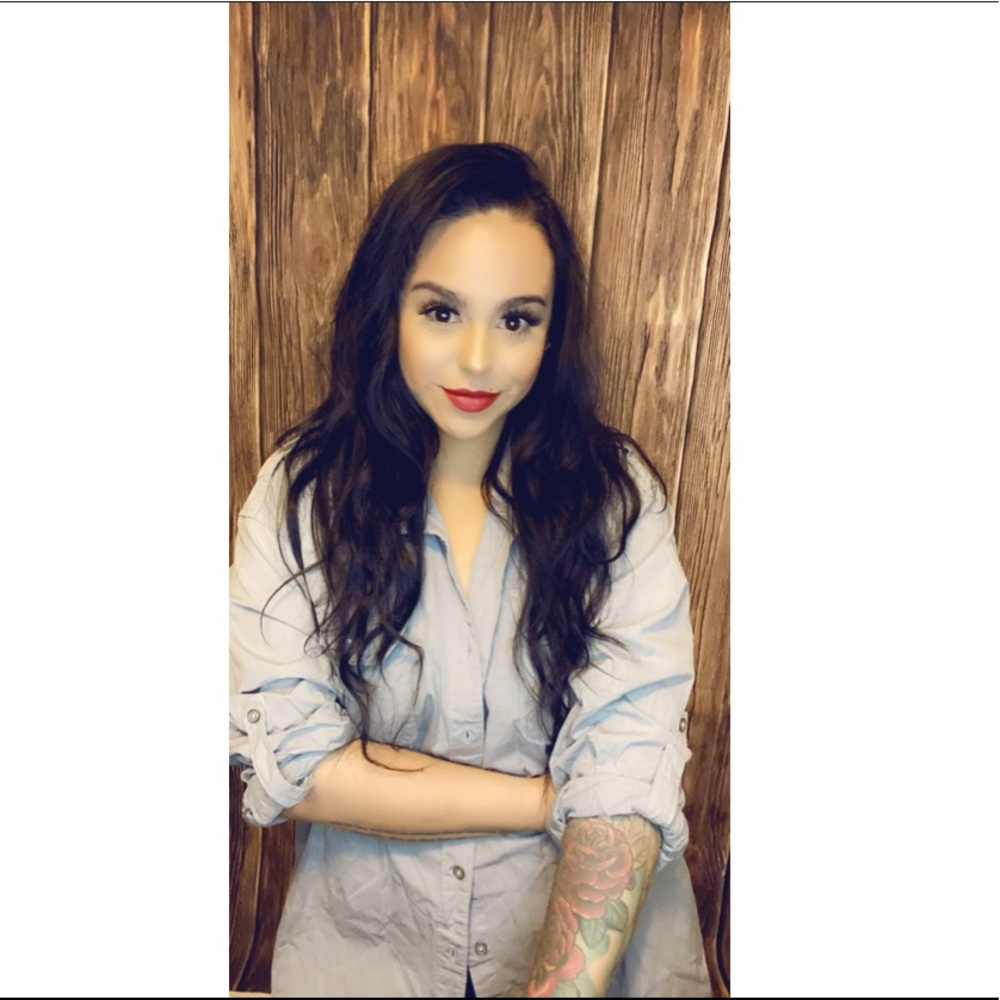 Grey button down shirt